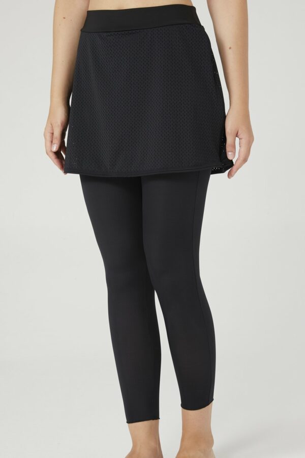 Alternative view of BALI Skirted Swim Tights - Black