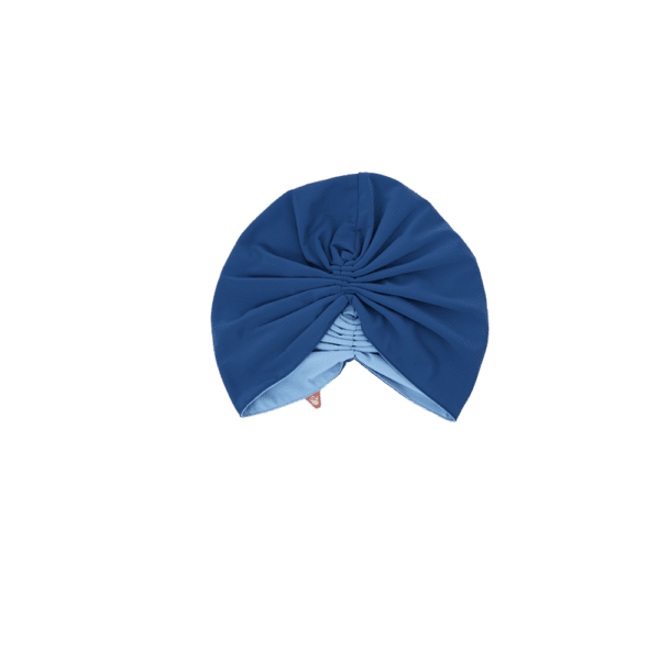 GRACE Reversible Swim Turban - Lapis & Sky