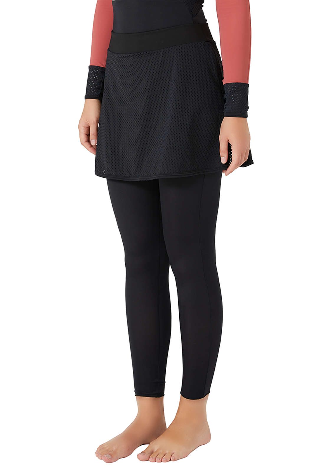 BALI Skirted Swim Tights - Black - Image 3