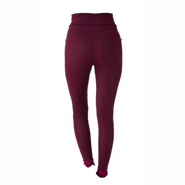 MALAGA Swim Tights - Plum w/ Hot Cherry