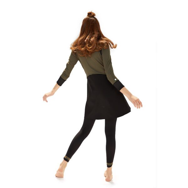 MALAGA Swim Tights - Black with Army