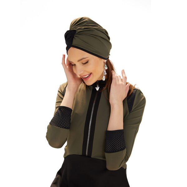 Trepezzi SOPHIA Swim Turban - Black & Army