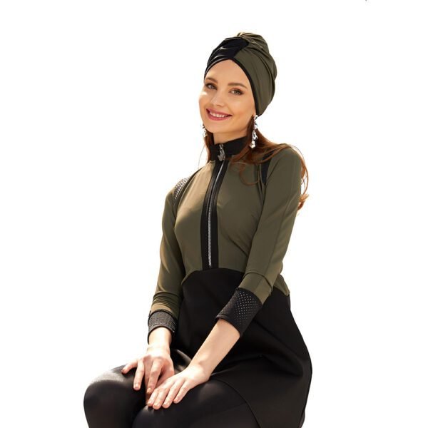 Trepezzi SOPHIA Swim Turban - Black & Army