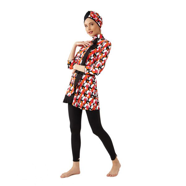 Trepezzi SOPHIA Swim Turban - Black & Parrot