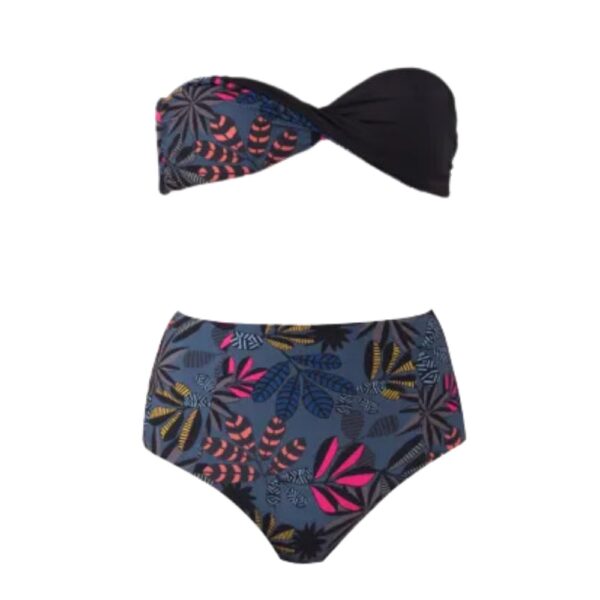 Chica Bikini Bottom - Exotic Jungle & Black