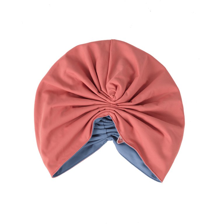 GRACE Reversible Swim Turban - Dusk & Poppy
