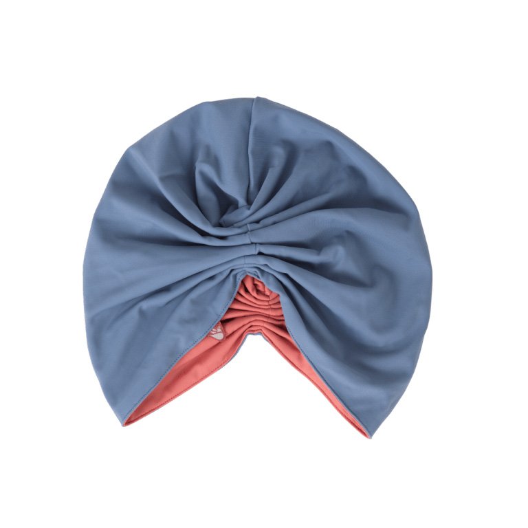 GRACE Reversible Swim Turban - Dusk & Poppy - Image 2