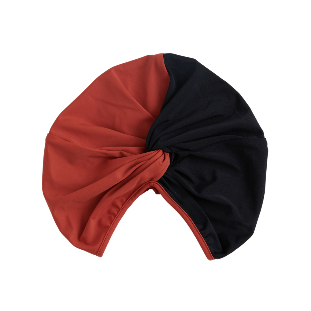 SOPHIA Swim Turban - Black & Riad