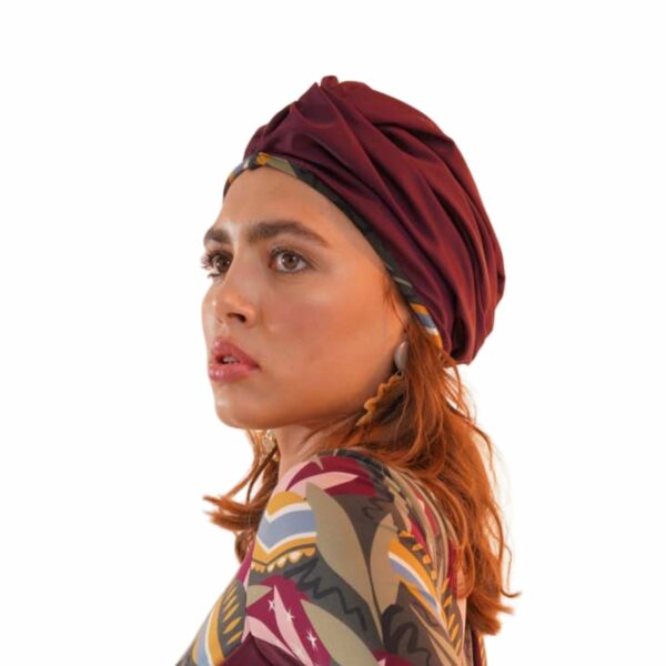 AUDREY Swim Turban - Plum & Serafina
