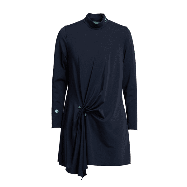 MIAVANA Gathered Swim Top – Midnight Blue & Army