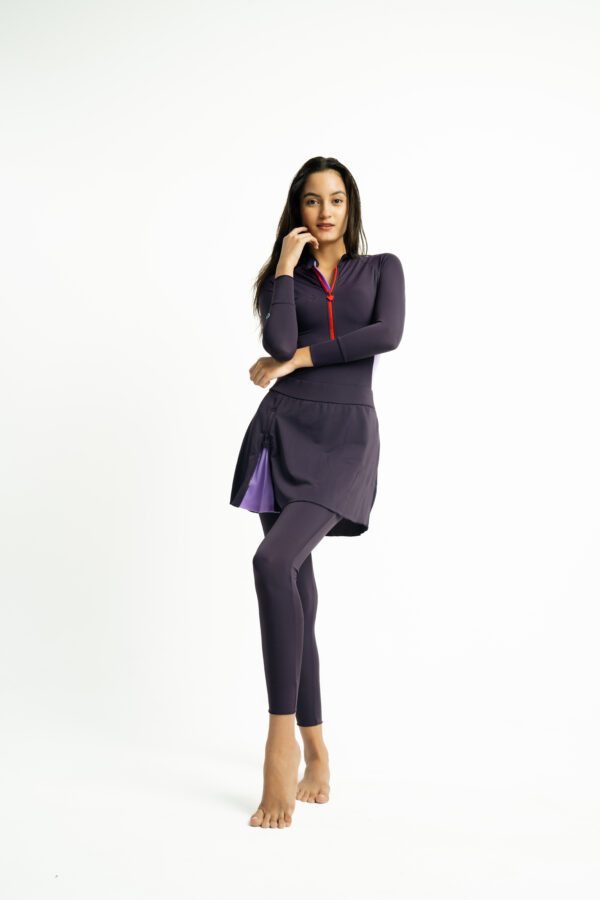 Alternative view of MALLORCA Skirted Swim Tights – Slate