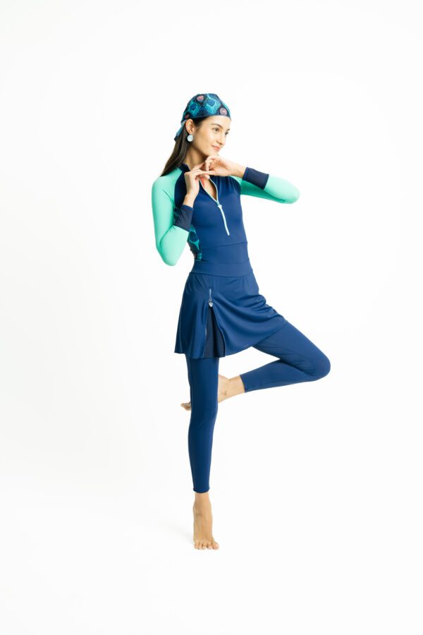 Alternative view of MALLORCA Skirted Swim Tights – Royal Blue