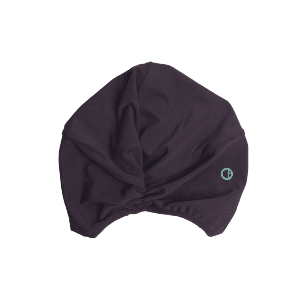 Alternative view of SOPHIA Swim Turban – Slate