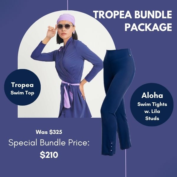 TROPEA Royal Blue + Royal Blue with Lila Studs Set